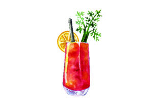 Bloody Mary - Watercolor Style for Food Amp Branding