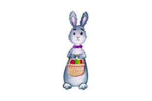 Bunny Holding Easter Basket - Watercolor Review