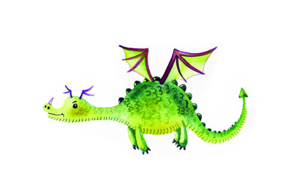 Dragon - Watercolor: Fairy Tales Branding