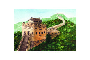 Great Wall of China - Watercolor Style Review