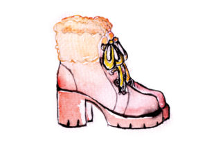 High Heeled Watercolor Womans Shoes & Beauty Amp Review