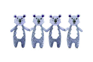 Koalas Holding Hands: Watercolor Animals for Brands