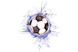Soccer Ball Watercolor Art for Sports Sellers