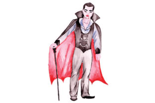 Vampire in Watercolor: A Halloween Craft Review