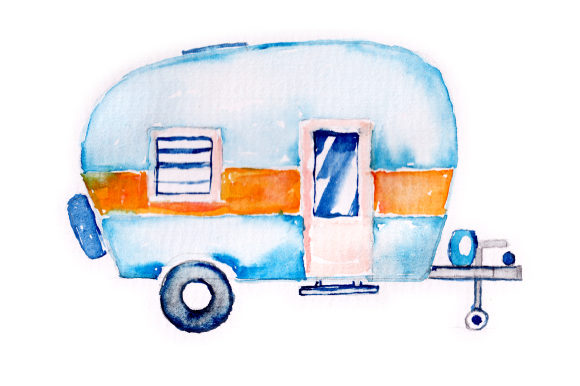 Watercolor Vintage Camper: A Garage Review