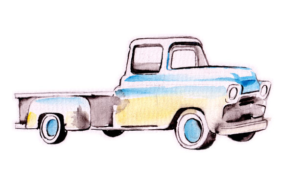 Watercolor Vintage Truck: A Garage Brand Review